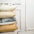 thumbnail image 4 of Phantoscope Christmas Velvet Print and Embroidered Decorative Throw Pillow, Beige, 18' x 18', Set of 4, 4 of 5