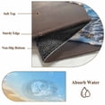 thumbnail image 6 of Non-Slip Rug Pad Rugs Summer Beach Sunset Waves Rectangle Area Rugs 2x3Ft Soft Carpet Pads for Living Room Kids Room, Ocean Blue Water Ripple, 6 of 9