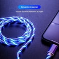 thumbnail image 5 of USB Type C Cable 3.3ft, Led Light Up Charging USB A to USB C Flowing Charge Cord Compatible with Android Samsung Galaxy S10 S9 S8 Plus,Note 9 8,USB C Charger,Blue, 5 of 10