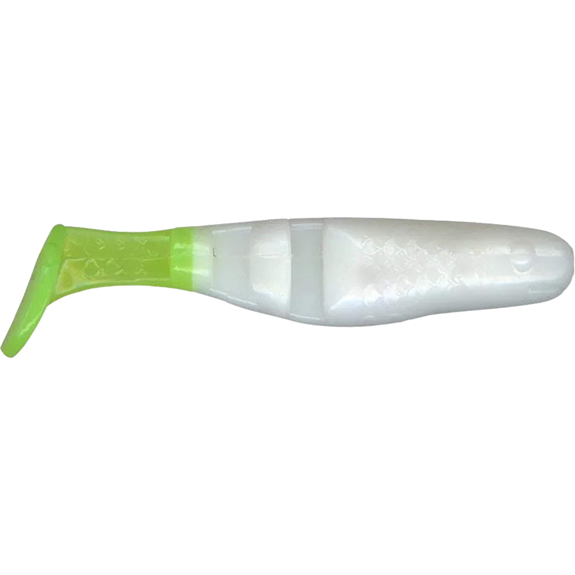 Charlie Brewer s Slider Double Action Minnow White/Chartreuse Tail