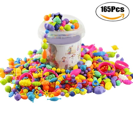 165pcs Snap Beads Creative Diy Jewelry Making Toy Pop 165pcs Snap Beads Creative Diy Jewelry Making Toy Pop For Bracelets Necklaces Developmental