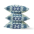 thumbnail image 2 of Coussin en Tissu Cosmic Circle avec Zip -Bleu Crème Verte 18", 2 of 4