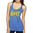 thumbnail image 1 of The Best Wifey in the Universe | Womens Mother's Day Premium Tri-Blend Racerback Tank Top, Vintage Royal, Large, 1 of 4