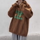 thumbnail image 5 of Sudadera con capucha y estampado de letras vintage para hombre, divertida sudadera con capucha y estampado de libertad de eternidad, estilo urbano Y2k, con bolsillos, 5 of 5