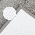 thumbnail image 4 of Unique Bargains Soft Stripe Bathroom Rug Rubber Backing Quick Dry Bath Rug Grey 20" x 32", 4 of 7