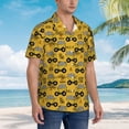 thumbnail image 2 of Lsque Modern Truck pattern Hawaiian Shirt for Men, Unisex Summer Beach Casual Short Sleeve Button Down Shirts-Small, 2 of 9