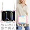 thumbnail image 7 of Case for iPad Pro 13 inch M4 2024/ M5 2025, 360 Rotating Stand Handle Pencil Holder Shoulder Strap Heavy Duty Shockproof Cover, Rainbow Pink, 7 of 7