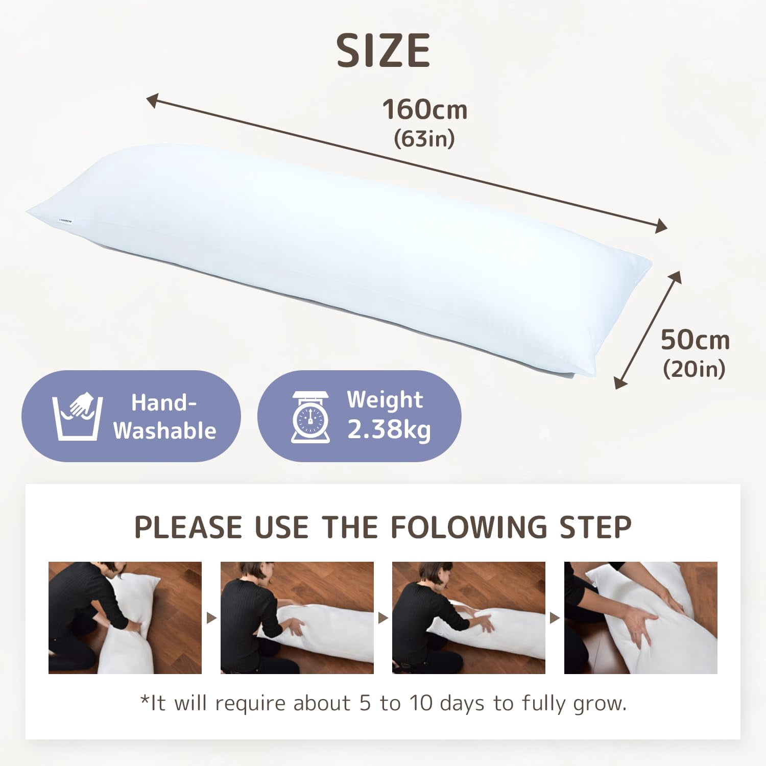 Body Pillow High Class (made In / 63 X 20 Inch (160 50cm)) Dakimakura For Side Sleepers (anime/maternity) - Washable Cmd9000