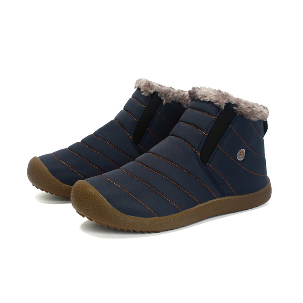 Anself - Outdoor Water-resistant Non-slip Snow Boots Slip-on Winter ...