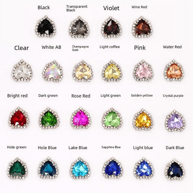 Hebilla de cristal de amor Garra de cristal Borde de diamante Cosido a mano Diamante Accesorios de ropa DIY
