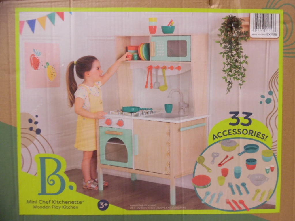 Cuisine-jouet en bois, Mini Chef Kitchenette, B. toys