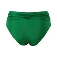 thumbnail image 5 of Women's Plus Size High Waist Bikini Bottoms Ruched, Full Coverage, Nylon/Spandex, Multiple Sizes, 5 of 5