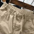 thumbnail image 4 of Timegard Boys Clothes Drawstring Cargo Shorts Thin Loose Shorts Active Outdoor Solid Color Summer, 4 of 7
