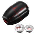 thumbnail image 2 of 6-Speed Type-R Style Black Aluminum Car Gear Shift Shifter Knob M8/M10 Universal, 2 of 6
