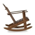 thumbnail image 3 of Riverbay Furniture Traditional Wood Outdoor Rocking Chair in Brown, 3 of 12