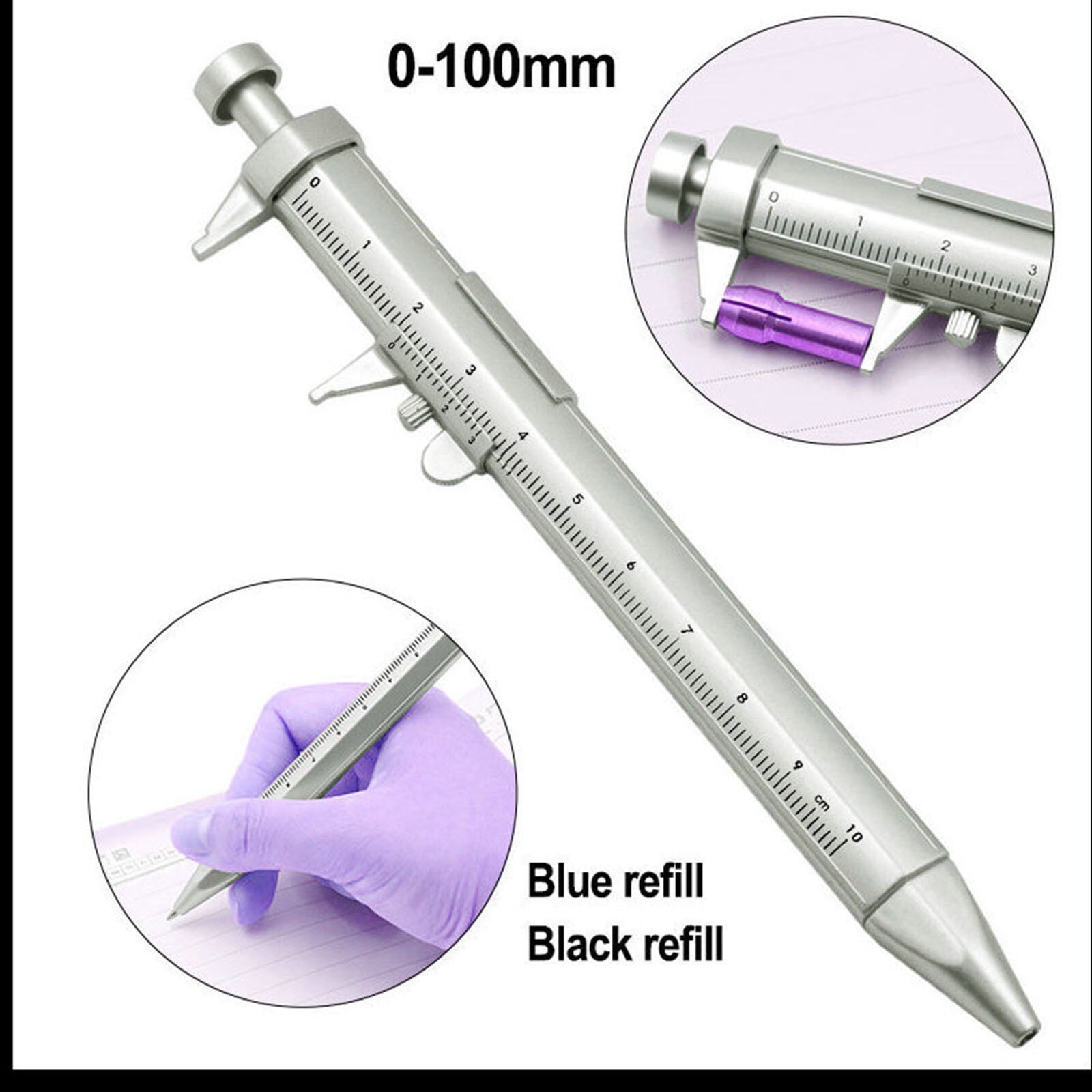 Multi Tool Pen 6 in 1 Gadgets Gift Idea Spirit Level Stylus Screw Driver Ruler