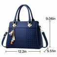 thumbnail image 6 of GASTROPOD Purses for Women,Reinforced Metal Handles Women'S Handbags,Crossbody Purses for Women,Blue, 6 of 6
