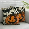 thumbnail image 3 of Happy Halloween Decorative Throw Pillow Covers Pumpkin Truck Porch Patio Outdoor Pillowcase, Jack O Fall Holiday Cushion Case Home Decor, 3 of 5
