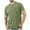 Green, variant on Enridrech M-4XL Men's Tshirts Casual Stylish Basic Crew Neck Tee Comfort Solid Color Short Sleeve Top with Pocket