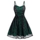 thumbnail image 1 of Vestido de Halloween para mujer, vestido con cabeza de calavera, vestido mini camisola sin mangas con retazos de malla de encaje, disfraz de bruja, disfraces de Halloween para mujer, 1 of 5