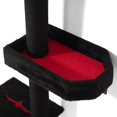 thumbnail image 6 of Pefilos Cat Wall Shelves and Perches Set for 5, Cat Tower for Adult Cats Mounted Cat Tree House for Large, Indoor Cat Sleeping Playing Lounging Climbing Furniture, Gothic, 6 of 11