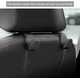 thumbnail image 2 of Gancho para reposacabezas de coche, almacenamiento de cuero en el asiento trasero del vehículo para bolso, bolsa de supermercado y más, negro y rojo Rojo Verde, 2 of 5