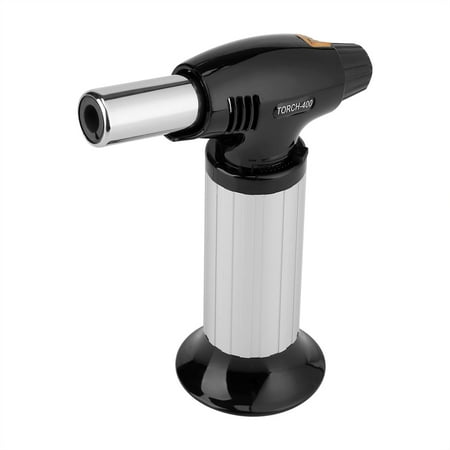 Knifun Butane Torch Refill Handheld Creme Brulee Blow Torch - Safety Lock & Adjustable Flame - Kitchen Chef Food Meat Torch for Cooking, Baking, BBQ - Max 2372°F as Soldering Torch