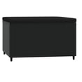 thumbnail image 3 of vidaXL Garden Footrest with Cushion Black Poly Rattan, 3 of 4