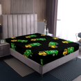 thumbnail image 4 of Erosebridal Cartoon Vehicle Sheet Set Full, Garbage Car Bedding Sets Full Size, Trash Truck Decor, 4 of 7