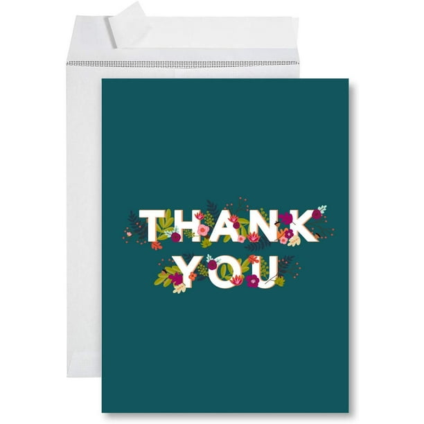 Koyal Wholesale Big Jumbo Thank You Card With Envelope 8.5 x 11 inch