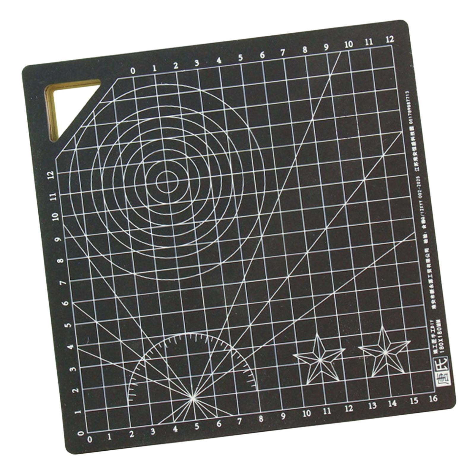 GUOOL Cutting Mat Double Sided Non Slip Square Rotary Board Crafted From Thickened Wood Material for Sewing Scrapbooking Projects Suitable for DIY Crafts Ho 18 cm