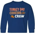 thumbnail image 3 of Inktastic Thanksgiving Turkey Day Cooking Crew with Turkey and Pumpkin Pie Long Sleeve Youth T-Shirt, 3 of 5