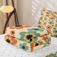 thumbnail image 5 of Erosebridal Vintage Floral Zipper Full Size Comforter Sets with Fitted Sheet and 2 Pillowcases, Retro Flower Zipper Bedding Set, Reversible, Terracotta Sage, Reversible, 5 of 7