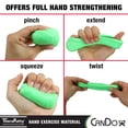 thumbnail image 4 of Masilla de ejercicio manual para hacer ejercicio y TheraPutty, juego de 4 piezas, 60 ml, 4 of 5