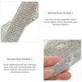 thumbnail image 3 of 2 Rolls Self Adhesive Crystal Rhinestone Strips Diamond Ribbon Bling Gemstone Tapes, 3 of 9