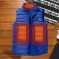 thumbnail image 4 of WMTBSRSW Kids Heated Vest No Battery Pack Boys Warm Sleeveless 9 Heating Zones Heated Jackets USB Charging Heated Waistcoat Winter Outwear L Large, 4 of 7