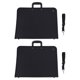 thumbnail image 1 of Art Portfolio Bag, Classic Style Black Stable Handle Waterproof Comfortable Grip Sketching Board Bag For Painting Tools For Artists, 1 of 8