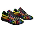 thumbnail image 6 of Love Is Love Peace Sign Hippie LGBT Pride Shoes Sneakers Black Size 12, 6 of 7