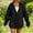 E-695Black, variant on FAOWME Women's Hoodies With Pocket Long Sleeve Solid Color Zipper Comfortable Fashion Sweatshirt For Fall Winter Daily Wear Black Xxxl