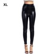 thumbnail image 2 of Qarigey Pantalones de cuero de cintura alta para mujer, pantalones de invierno para viajar, senderismo, fiesta, poliéster de PU, pantalones Prendas para la parte inferior del cuerpo SG, 2 of 6