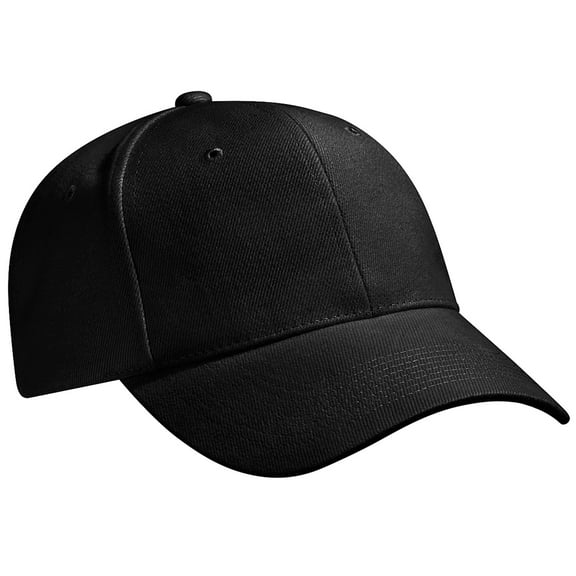 Beechfield Pro-Style Heavy Brushed Cotton Baseball Cap / Headwear (Pack of 2)