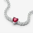 thumbnail image 4 of Pandora #590041C02-20cm Red Sparkling Heart Tennis Bracelet, 4 of 5