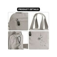 thumbnail image 5 of Deago Women Nylon Tote Purse Waterproof Multi-function Crossbody Shoulder Handbags Light Travel Messenger Bag (Khaki), 5 of 10