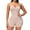 Nude, variant on Lu's Chic Women's Tummy Control Shapewear Bodysuit Seamless Butt Lifter Hip Enhancer Mid Thigh Slimmer Push Up Open Crotch Full Body Shaper Camisole Boyshorts Backless Spaghetti Strap Nude Small