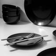 thumbnail image 3 of Lefonte Dinnerware Sets, Fine Porcelain Dinnerware Sets, Plates and Bowls Sets, Dishes, 12-Piece Service for 4, Black, 3 of 5