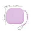thumbnail image 3 of Cififendec Silicone Zipper Storage Pouch, 3.78"×3.39", Waterproof Portable Wallet with Wrist Strap for Coins, Passport, Earphones and Charging Cables Travel Organizer, 3 of 6