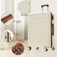 thumbnail image 4 of Premium ABS Travel Luggage Set , 3-Piece TSA Lock Suitcase Ensemble with 20, 24, and 28 Inch, 4 of 9