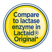 Equate Dairy Relief Lactase Enzyme Caplets, Original, 120 Count, Compare to Lactase Enzyme in Lactaid® Fast Act