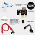 3 Pcs PCIE Riser 1X to 16X Graphics Extension Card for GPU Mining