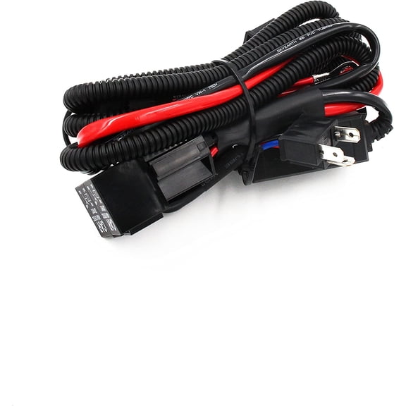 Alla Lighting H4 9003 Hi/Low Relay Wiring Harness With High Heat Ceramic Plugs for Fixing High Low Beam LED Flicking Error Code